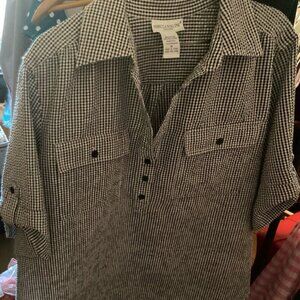 Rebecca Malone black & white gingham  blose